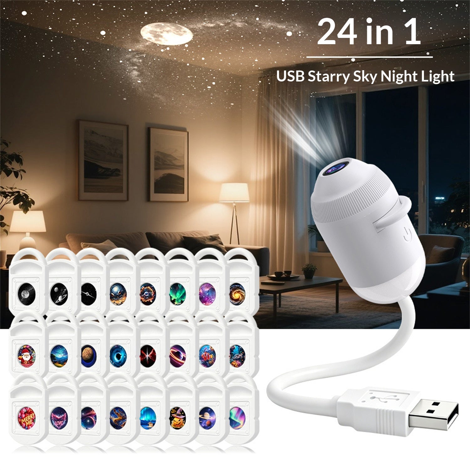 Serenna Galaxy Projector. Turn Any Room Into a Starry Sky